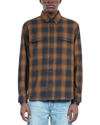 The Kooples - Cotton Check Wide Fit Button Down Shirt