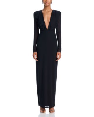 afrm kay power mesh maxi dress AFRM power mesh maxi dress in ocean ombre print
