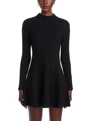 Mock Neck Knit Long Sleeve Dress - Exclusive