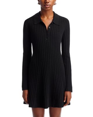 strapless open back dress Caldwell Ribbed Turtleneck Midi Dress