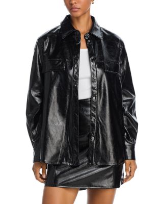 FRENCH CONNECTION - Emmett Faux Leather Shirt