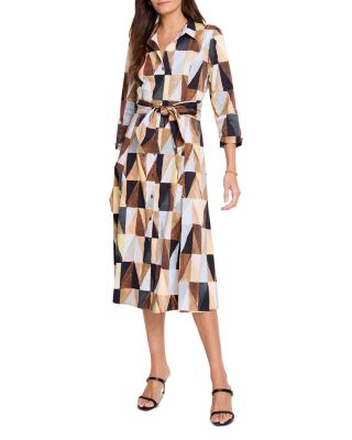 NIC+ZOE - Shadow Play Jessie Midi Shirt Dress