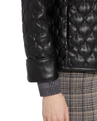 Brooklyn Quilted Faux Leather Jacket