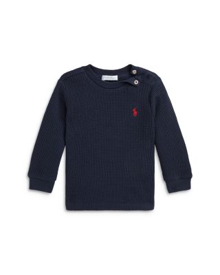 Ralph Lauren - Boys' Waffle Knit Cotton Long Sleeve Tee - Baby