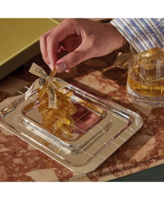 Graphik Silverplated Business Card Tray, 4" x 6"