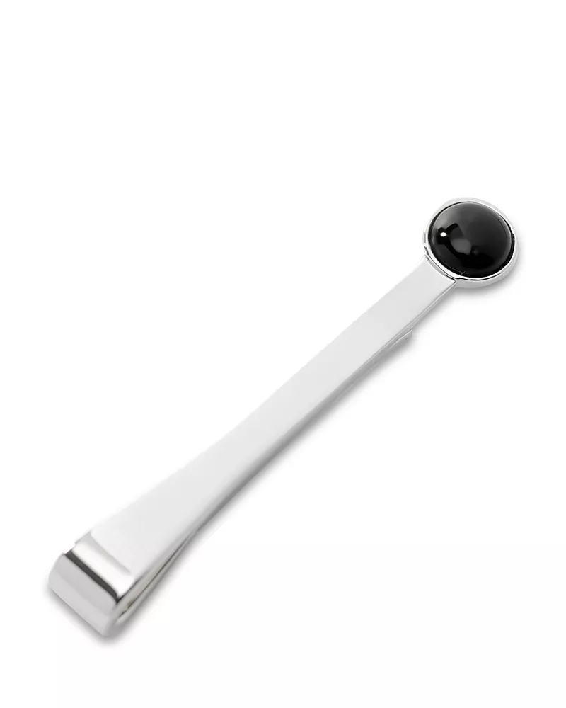 Cufflinks Inc Silver and Onyx Tie Bar