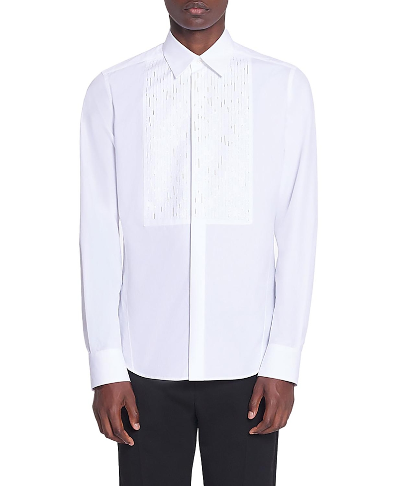 Lanvin Fitted Shirt With An Embroidered Bib Front