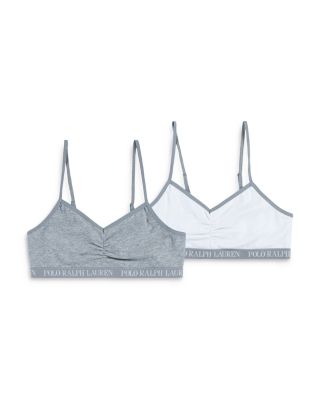 Ralph Lauren - Girls' Cotton Stretch Jersey Bralettes, Pack of 2 - Big Kid