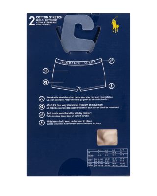 Girls' Cotton Stretch Jersey Boyshorts, Pack of 2 - Big Kid