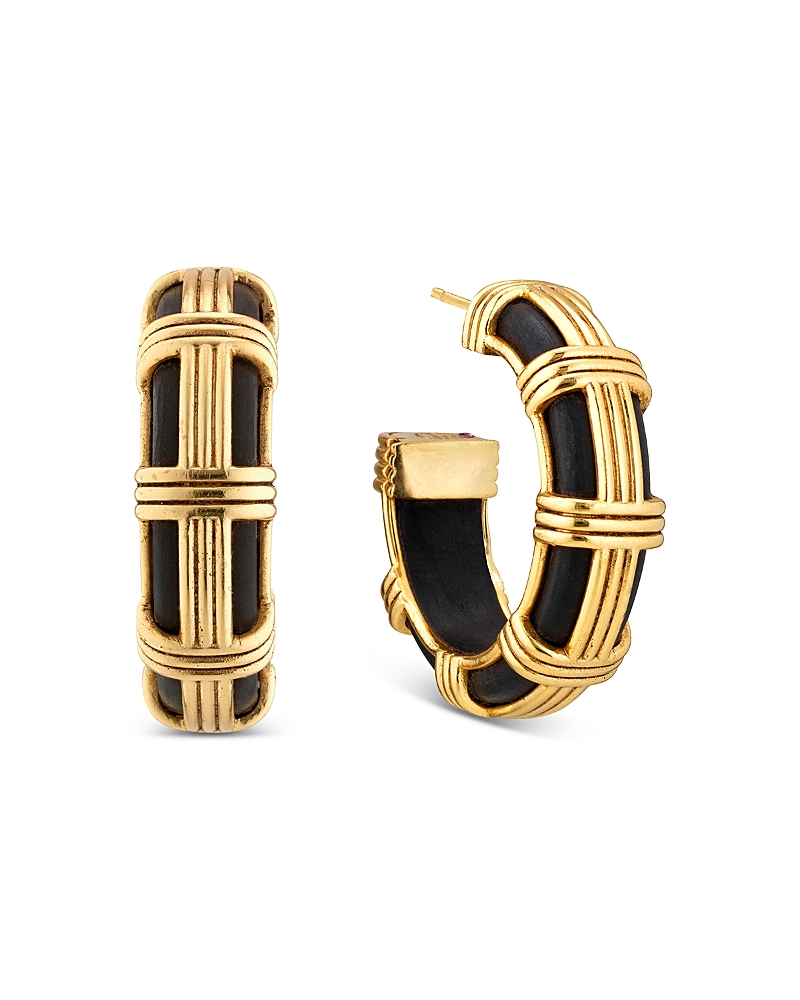 Capucine De Wulf Gaia Cage Hoop Earrings in 18K Gold Plated · OS