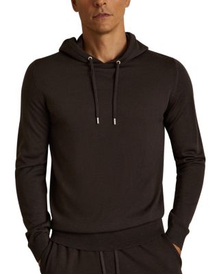 REISS - Holland Textured Sweater Hoodie