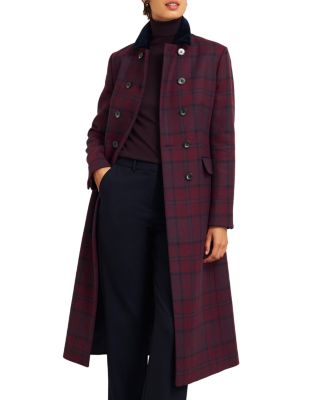 Patricia Plaid Double Breasted Coat