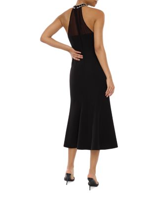 Lirio Embellished Halter Neck Midi Dress