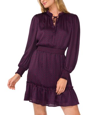 CeCe - Tie Neck Short Dress