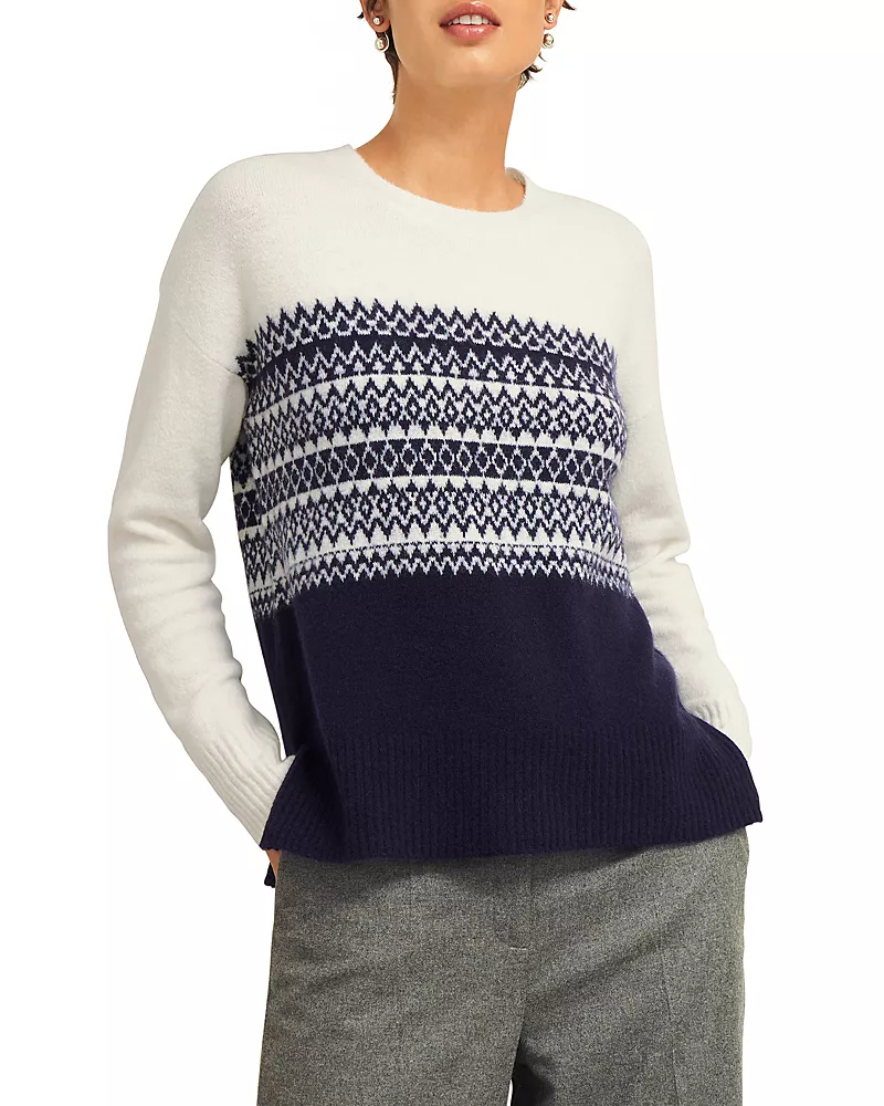 Hobbs London Lorrie Fair Isle Sweater