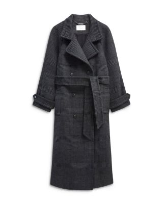 Peckworth Plaid Double Breasted Long Coat