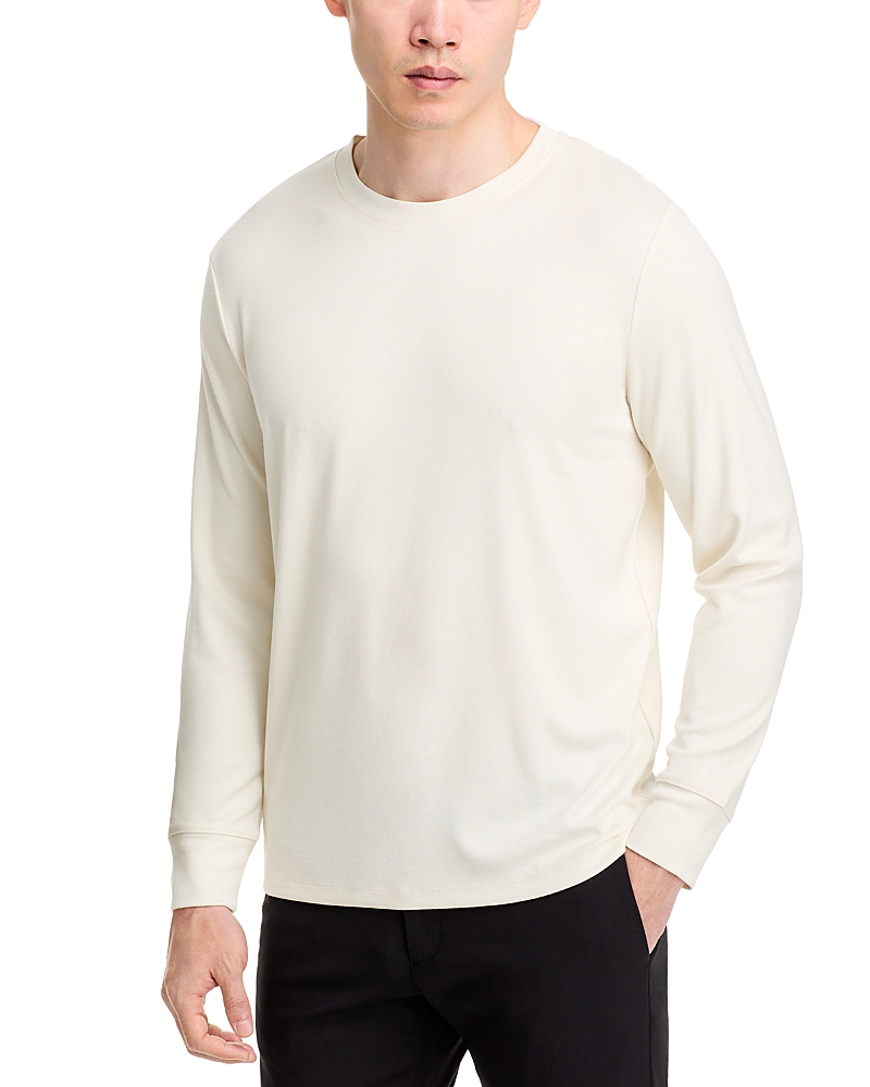 Theory Men's Essential Anemone Milano Long-sleeve T-shirt In Winter White