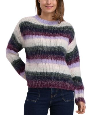 La Fée Maraboutée - Striped Round Neck Sweater