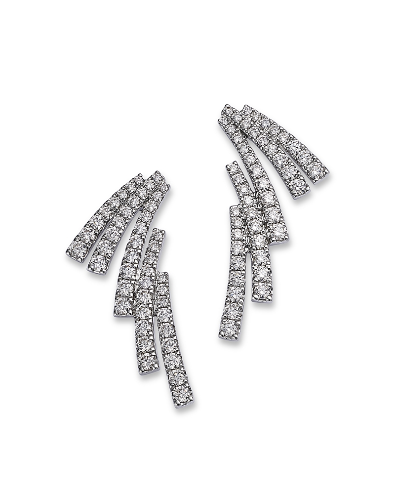 Bloomingdale’s Fine Collection Diamond Cascade Drop Earrings in 14K White Gold, 1.75 tcw