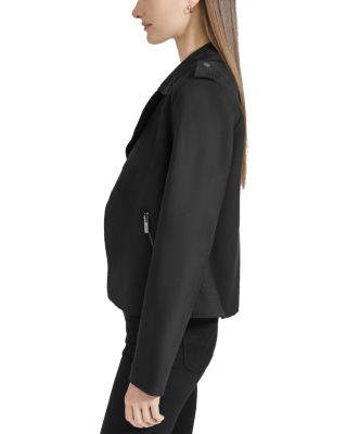 Faux Suede Moto Jacket