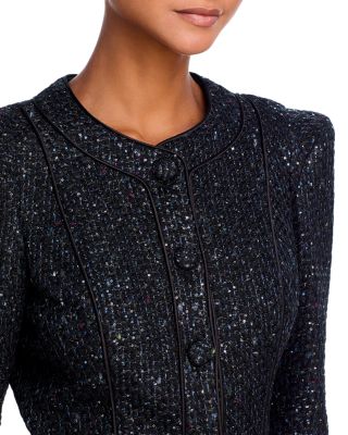 AQUA Tweed Peplum Jacket - Exclusive | Bloomingdale's