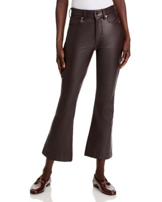 Veronica Beard - Carson High Rise Ankle Flared Jeans in Dark Chocolate