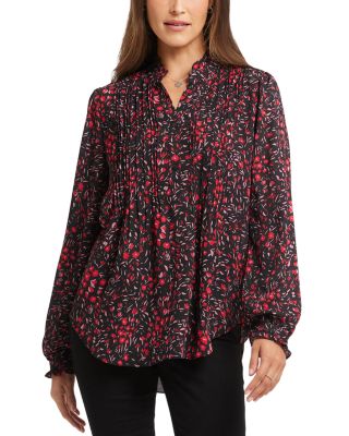 Printed Pleated Shirt