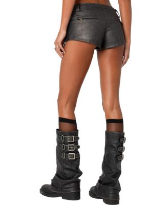 Washed Micro Cargo Shorts