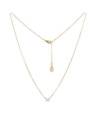 Pre-Owned Cartier - 0.10-0.19CT C de Cartier Necklace 18K Rose Gold and Diamond