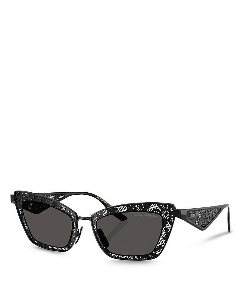 Dolce & Gabbana Dg4478 Lace Cat Eye Sunglasses In Black