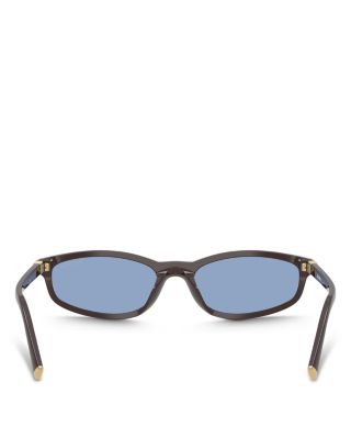 Miu Regarde Oval Sunglasses, 54mm