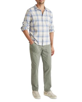 Cotton Stretch Plaid Regular Fit Button Down Selvage Shirt