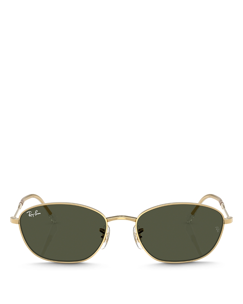 Ray Ban Ray-ban Oval Sunglasses, 58mm In Gold Flash