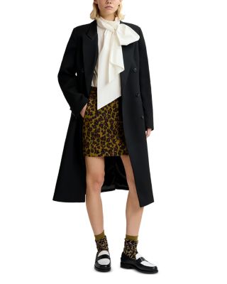 Leopard Jacquard Mini Skirt