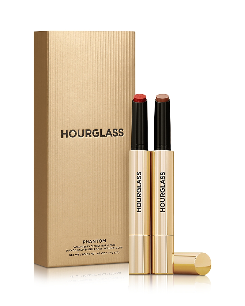 Hourglass Phantom Volumizing Glossy Balm Duo In Trace+mystic