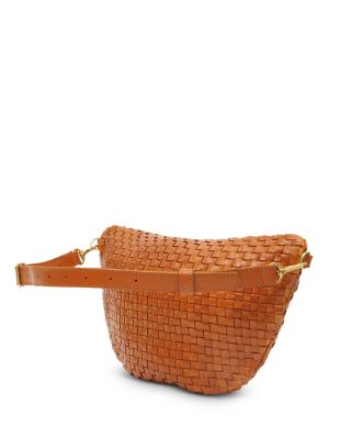 Grande Fanny Woven Checker Leather Belt Bag