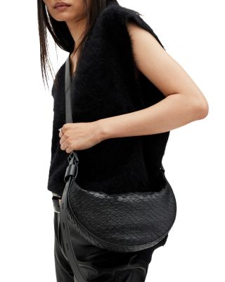 Half Moon Leather Crossbody