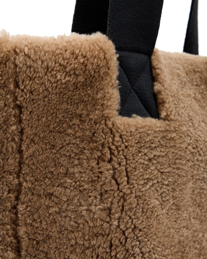 Izzy Shearling Leather Tote