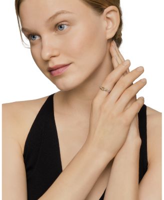 Petite Buckle Ring with 18K Yellow Gold