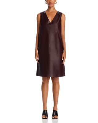 Graylen Faux Leather Shift Dress