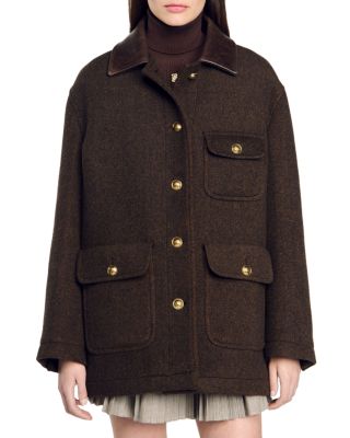 Sandro - Owen Tweed Coat