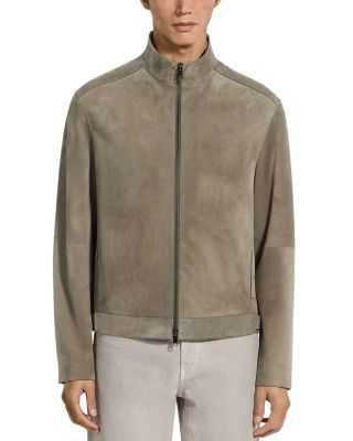 Zegna - Zip Front Suede Blouson Jacket