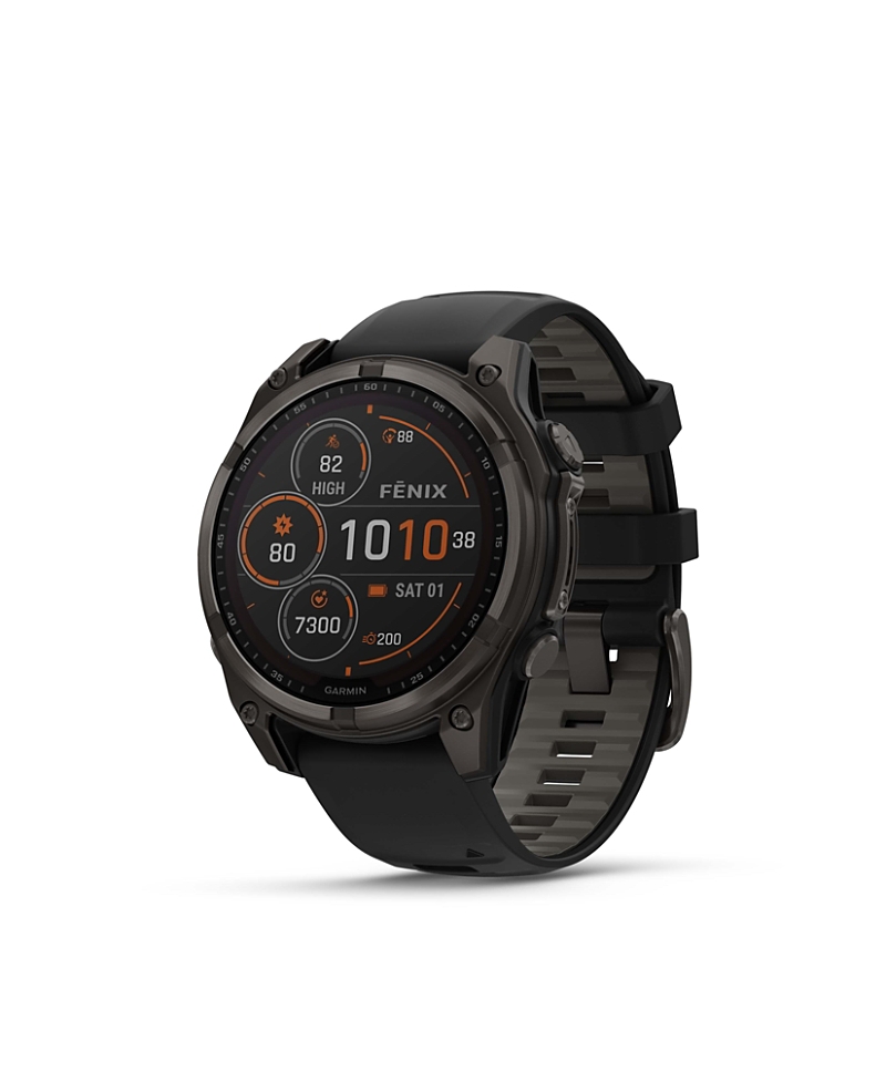 Garmin Fenix 8 47mm, Carbon Gray Titanium Black Band Watch / Fitness Tracker