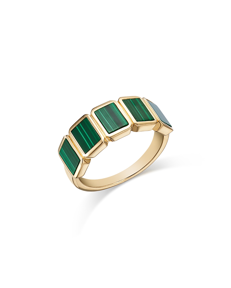 Bloomingdale's Fine Collection Malachite Ring in 14K Yellow Gold