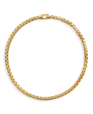 18K Yellow Gold Chain Bel Aire Box Link Bracelet