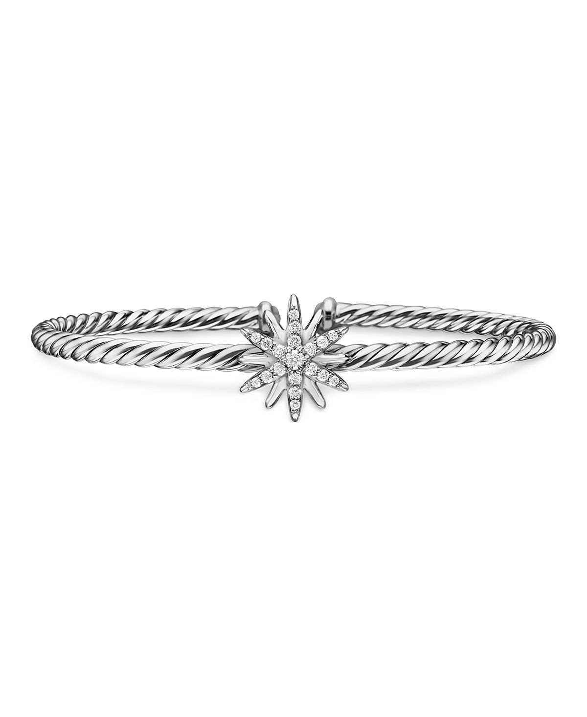David Yurman Starburst Center Station Bracelet with Pave Diamonds