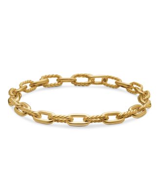 Madison Bold Chain Bracelet in 18K Gold, 6mm