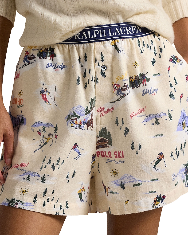 Polo Ralph Lauren Ski Graphic Boxer Shorts In Ski Slopes
