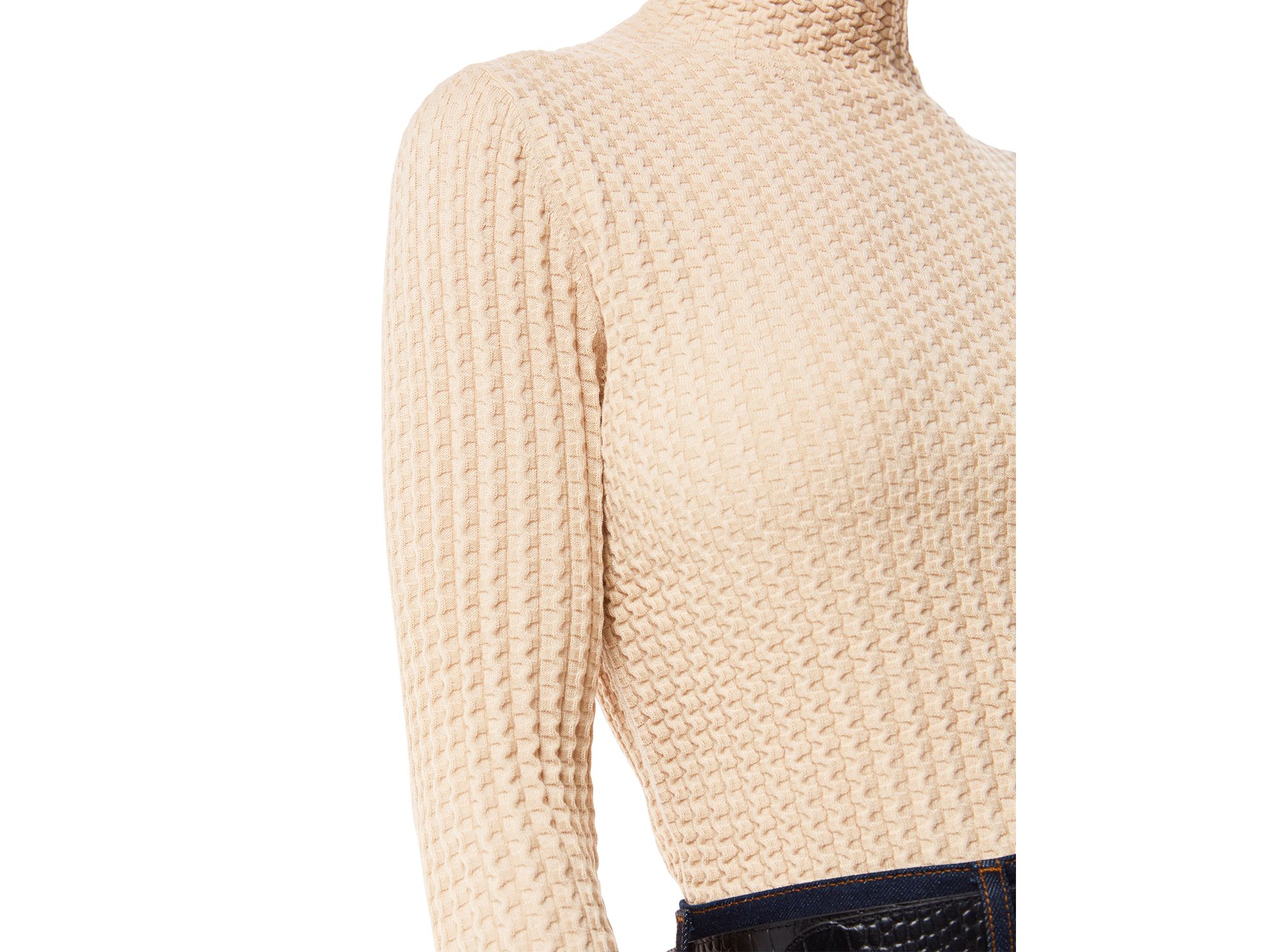 Textured High Neck Sweater — Image 5
