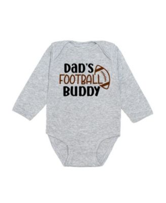 Sweet Wink Boys' Dad's Football Buddy Long Sleeve Bodysuit - Baby
